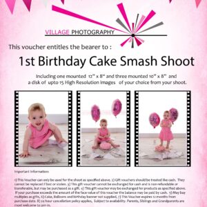1st Birthday Cake Smash Package 3 (Girl)