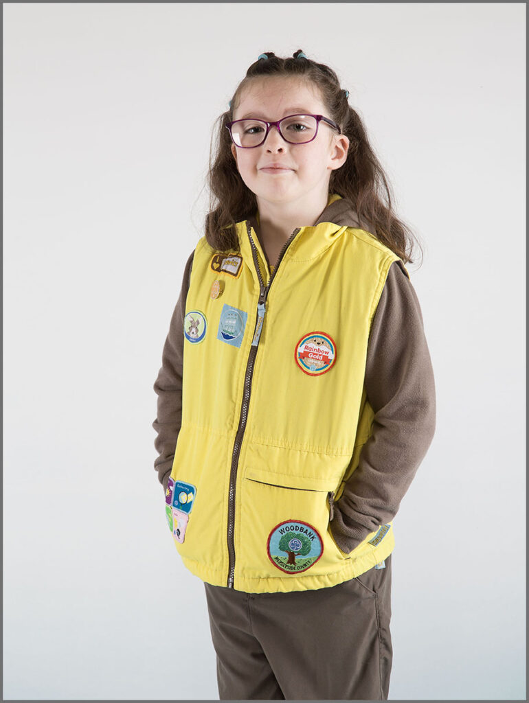 Hobbies photoshoot, your girl in her Rainbow uniform